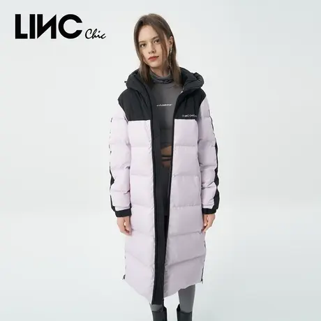 LINC金羽杰2022秋冬季新款无性别CP鹅绒长款面包羽绒服N22806272图片