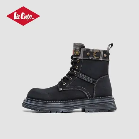 Lee Cooper2025新款马丁靴男英伦风商务休闲牛仔靴厚底增高靴子男商品大图