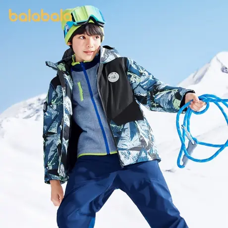 巴拉巴拉儿童羽绒服男童2025新款男孩冬季童装科技加厚中大童外套图片