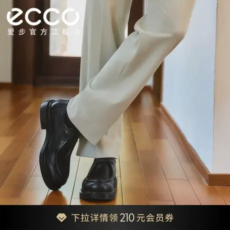 【增高5.5CM】ECCO爱步乐福鞋男 25年新款皮鞋都市首尔522374商品大图