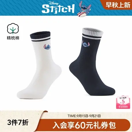 【迪士尼系列】热风2025年秋季新款男士史迪奇趣味高帮袜商品大图