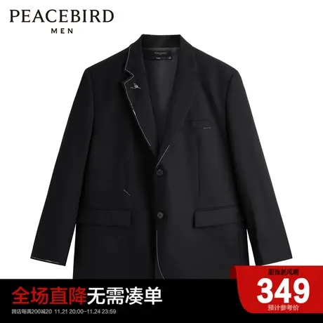 太平鸟男装 便服秋季新款宽松休闲西服 B2BBC3250图片