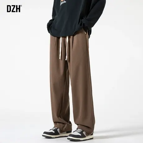 男士美式垂感裤子男宽松直筒2023新款秋季休闲卫裤宽松阔腿裤长裤商品大图