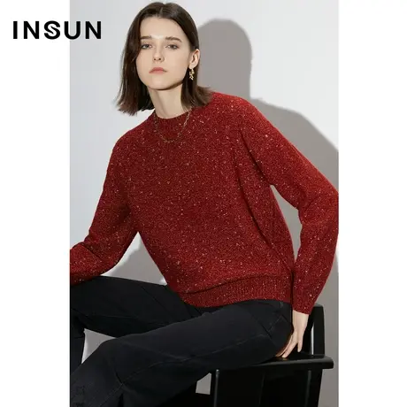 COVER2023春季落肩收腰金豆纱针织衫商品大图