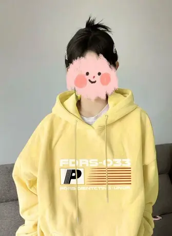 日系复古连帽卫衣女春秋薄款oversize潮慵懒风宽松小众设计感外套图片