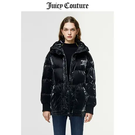 Juicy Couture橘滋羽绒服女美式冬季新款收腰短款连帽厚外套夹克商品大图