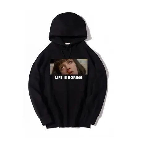 秀洛昆汀欧美电影低俗小说周边衣服vintage复古男女质感宽松卫衣商品大图