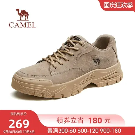 骆驼2023秋季新款复古舒软防撞耐穿耐磨抓地厚底工装鞋男图片