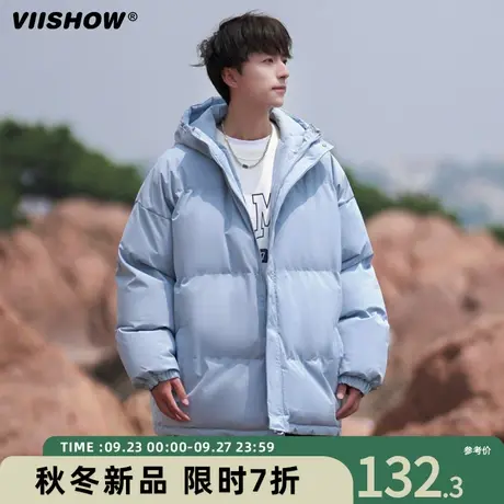 VIISHOW棉衣男冬季新款短款宽松立领加厚棉服休闲oversize外套男商品大图