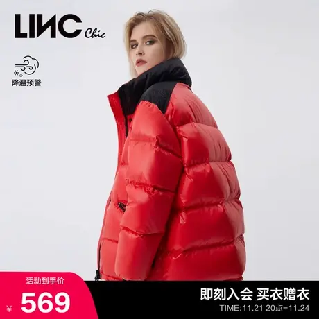 LINCCHIC金羽杰羽绒服女加厚面包服短款羽绒服女冬季Y21802231商品大图