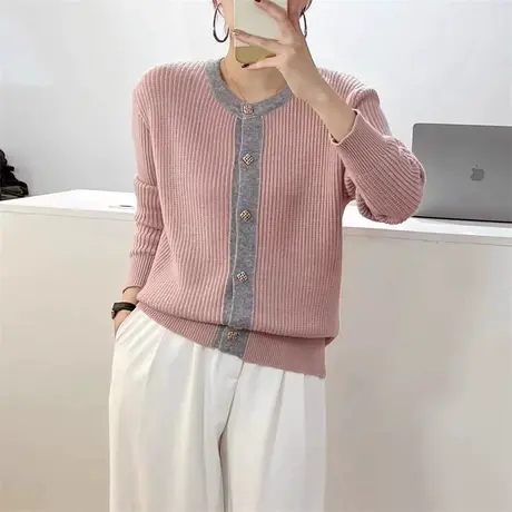 今年流行的漂亮毛衣开衫外套女秋冬2023新款爆款设计感小众小香风图片