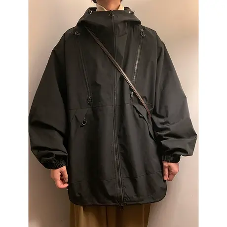 美式机能工装外套男款秋冬季潮牌大码宽松冲锋衣男士夹克高街棉服商品大图