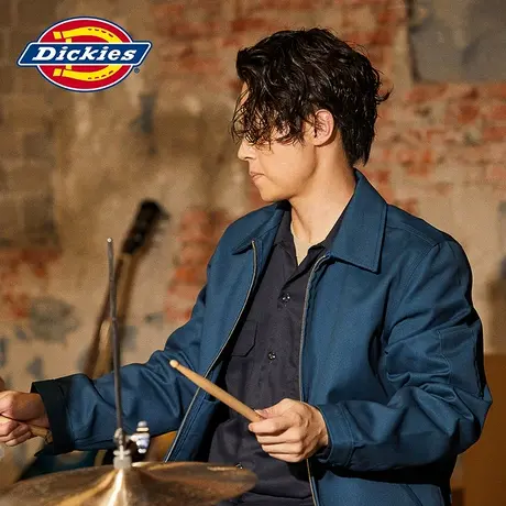 Dickies 春夏经典工装翻领休闲574长袖衬衫 男女情侣同款上衣图片