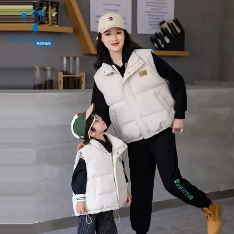 【直播专享】59秒！真维斯童装冬季新款时尚舒适宽松纯色马甲外套图片