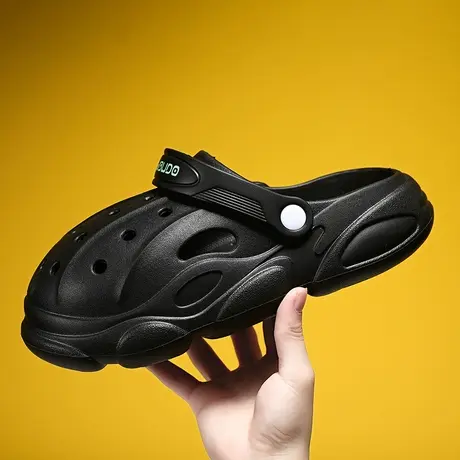 eva洞洞鞋男款亲子款沙滩防滑海边情侣踩屎感包头拖女款夏季外穿图片