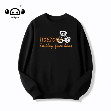 潮牌卫衣女春秋季美式复古别致上衣hiphop高街纯棉休闲慵懒风外套商品大图