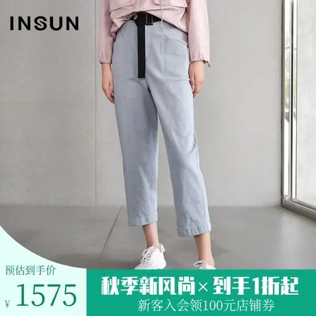 恩裳春季休闲裤女薄款裤子直筒宽松时尚气质女裤九分裤商品大图