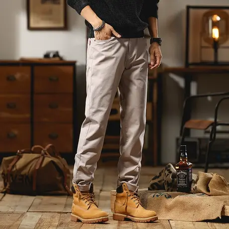 潮流百搭束脚工装裤男士春秋冬休闲裤多袋大码长裤时尚潮流男装商品大图