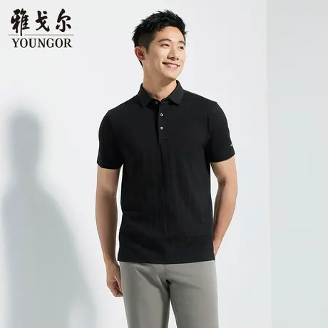 【商场同款】雅戈尔男士POLO衫夏季新款官方商务休闲短袖POLO衫男商品大图