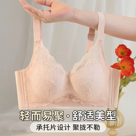 sharefun自然立挺小胸聚拢收副乳文胸调整型无钢圈内衣女商品大图