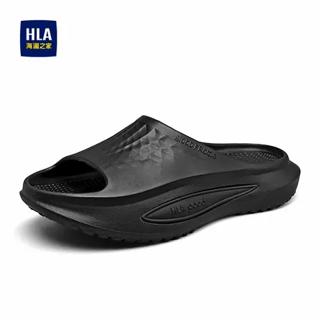 HLA/海澜之家男鞋新款四季潮流透气外穿休闲拖鞋厚底一字拖沙滩商品大图