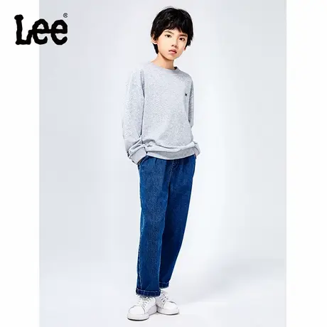 Lee童装印花logo套头卫衣男童女童2025年秋季新款百搭宽松上衣商品大图