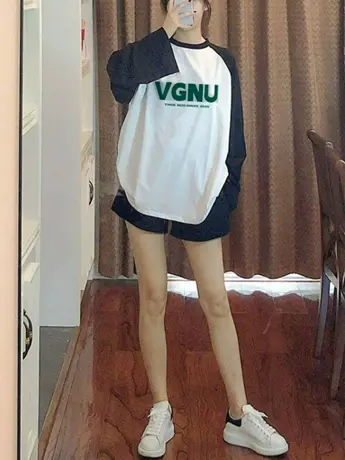 仿棉长袖t恤女2023新款春秋女装冬季内搭打底衫今年流行漂亮上衣商品大图