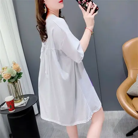 设计感蝴蝶结短袖T恤女夏季2023年新款宽松洋气减龄时尚上衣ins潮图片