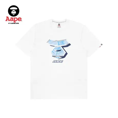 Aape旗舰店男装春夏猿颜酷帅迷彩潮流港风简约短袖T恤0884XXI商品大图