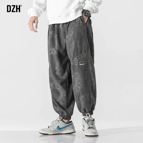 男士满印刺绣裤子男潮牌春夏宽松休闲长裤百搭2023年新款运动卫裤商品大图