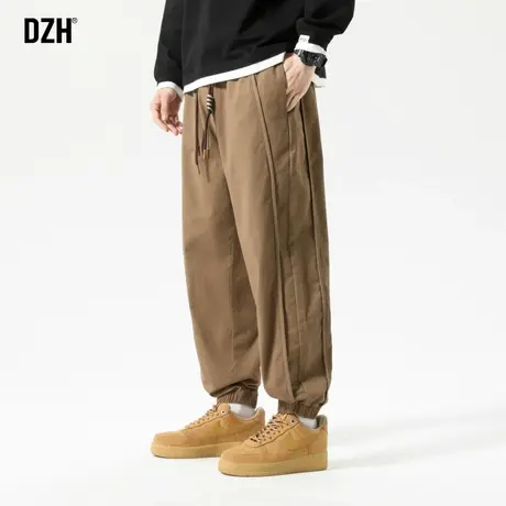 男士休闲裤男秋冬新款潮牌男裤宽松裤子男款束脚工装运动长裤美式商品大图
