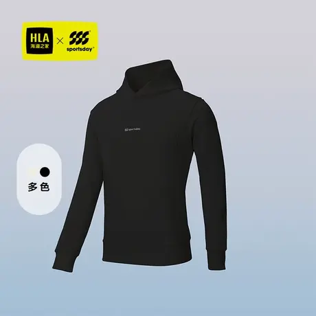HLA/海澜之家综训运动sportsday25秋季新连帽字母印花长袖卫衣男图片