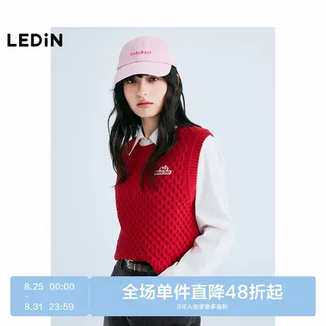 【商场同款】乐町圆领线背心25年春季新款针织毛衣上衣C2EFF1323图片