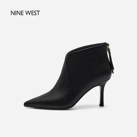Nine West/玖熙尖头时装靴女2022年秋冬新款细跟及踝靴高跟短靴子商品大图