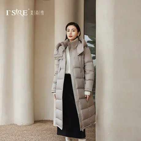 2023新款大口袋鹅绒服女长款过膝洋气冬潮小个子外套加厚015图片