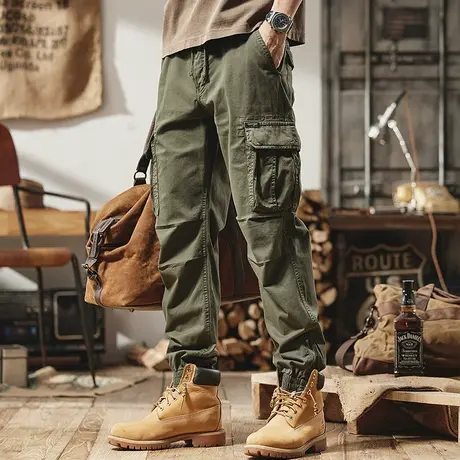 裤子男款冬款百搭大码男潮流复古多色可选工装裤男秋冬裤潮流男装商品大图
