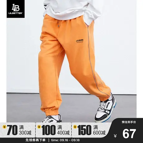 Lilbetter小熊男士休闲裤秋冬新款束脚裤长裤时尚百搭卫裤男LB潮商品大图