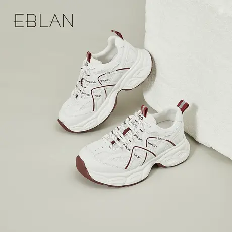 EBLAN/伊伴厚底老爹鞋女2025年春季新款时尚运动鞋百搭增高休闲鞋商品大图