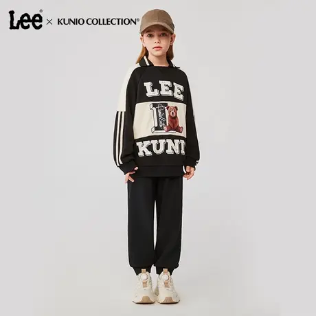 Lee童装卡通印花logo卫衣女童2025年秋季新款透气舒适宽松上衣商品大图