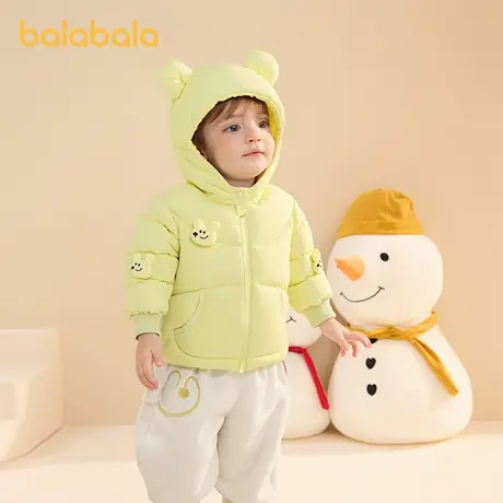巴拉巴拉balaOne宝宝羽绒服冬装男童女童保暖连帽外套萌2025新款商品大图
