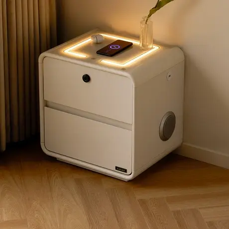 政府补贴全友家居青少年卧室床边抽屉柜子多功能可充电智能床头柜商品大图