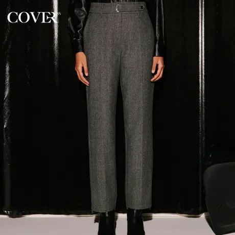 COVER冬季挺括铅笔西裤商务休闲裤图片