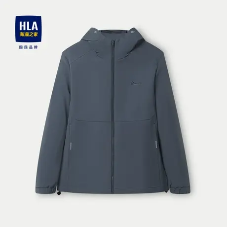 HLA/海澜之家连帽夹克24春夏新款挺括特氟龙防泼水舒适防风外套男图片