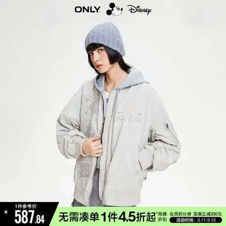 ONLY冬季迪士尼NBA联名款圆领棒球服短外套女|123436018商品大图