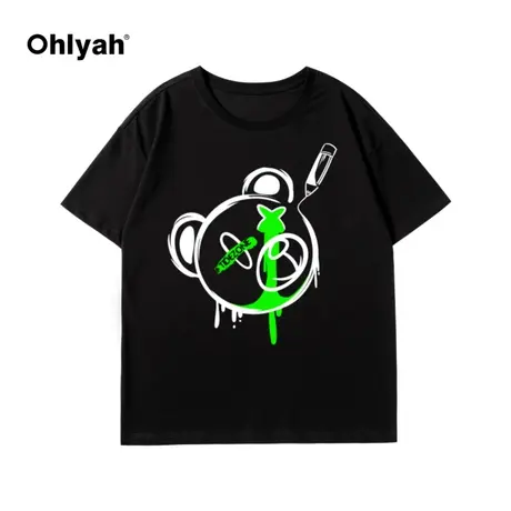 2023年新款夏季短袖t恤女宽松圆领半袖ins设计感小众大码五分体桖商品大图