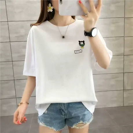 网红短袖t恤女夏2023春装新款韩版ins超火原宿港风百搭宽松上衣潮图片