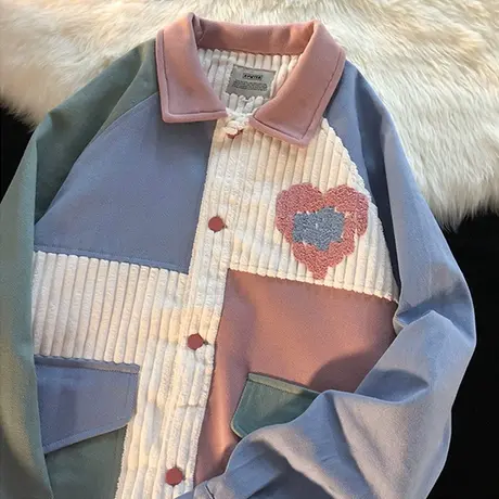 羊羔毛外套女2023新款秋冬季小香风高级感上衣美式复古开衫棒球服图片