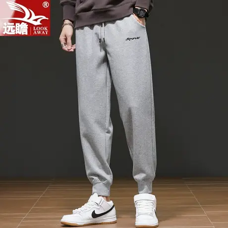 运动卫裤男2022秋季新款韩版宽松男裤潮牌百搭束脚休闲长裤子男款商品大图