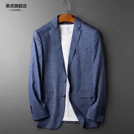 春季新款休闲西装外套男薄款韩版时尚修身潮流单件男士小西服上衣商品大图