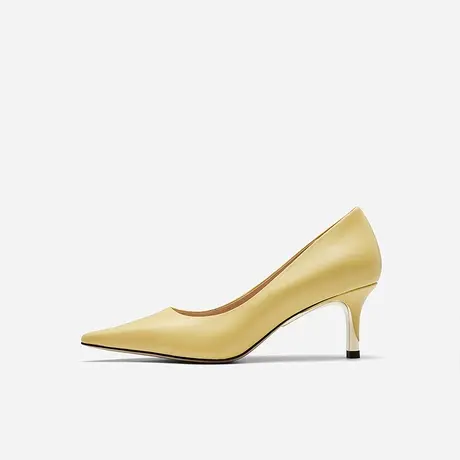 Nine West/玖熙2022年秋季尖头浅口细跟高跟鞋女通勤职业牛皮单鞋图片